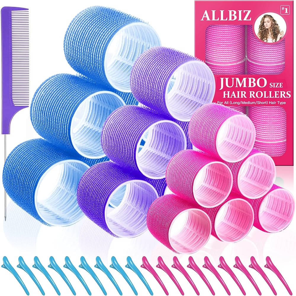 ALLBIZ Ensembles de Bigoudis Jumbo, Grands Bigoudis pour Curleurs de Cheveux, 36 Paquets de Bigou... | Amazon (CA)
