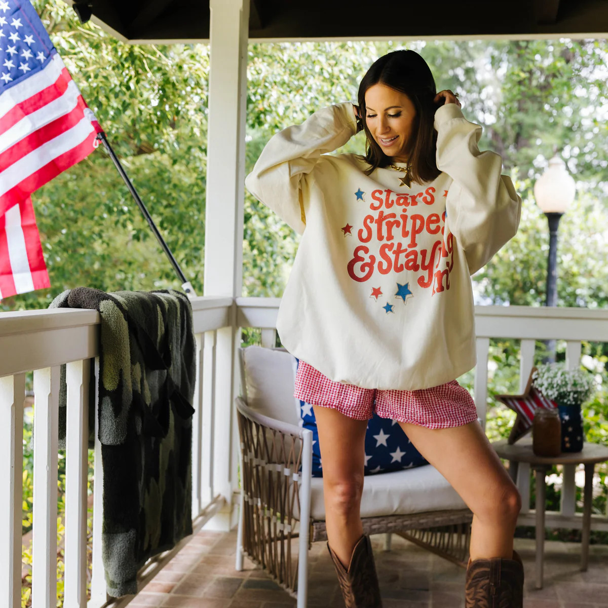 Stars & Stripes Sweatshirt | Staykation | Staykation