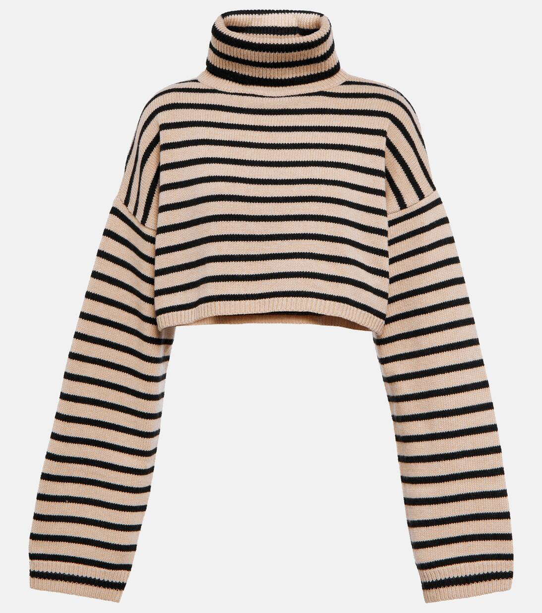 Athina turtleneck cropped wool-blend sweater | Mytheresa (UK)