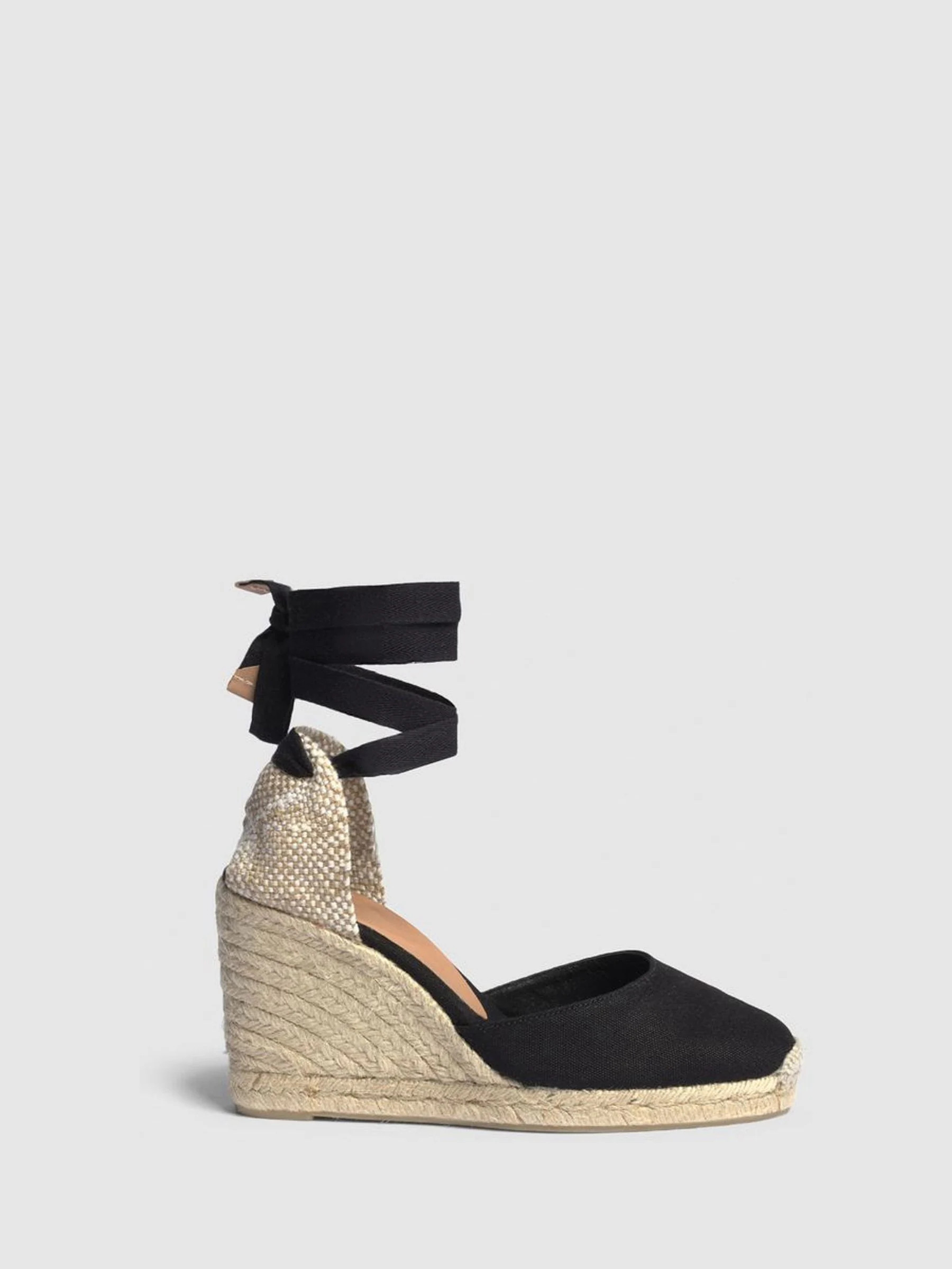 Castaner Castaner Black Carina Wedge Espadrilles | Next US