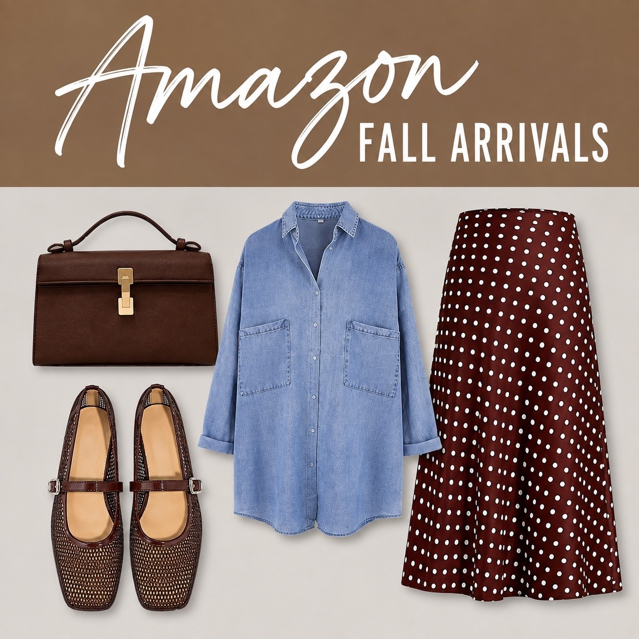 Fall Arrivals at Amazon! Blue Jean and polka dot? Yes please! #amazon

#LTKgrwm #LTKSeasonal
