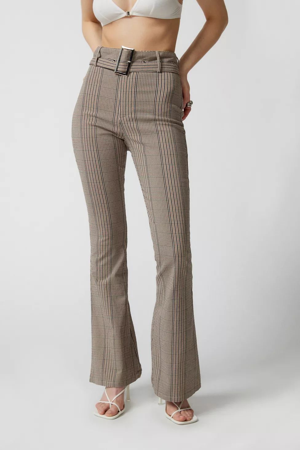 Daisy Street Checked Trouser Pant | Urban Outfitters (US and RoW)