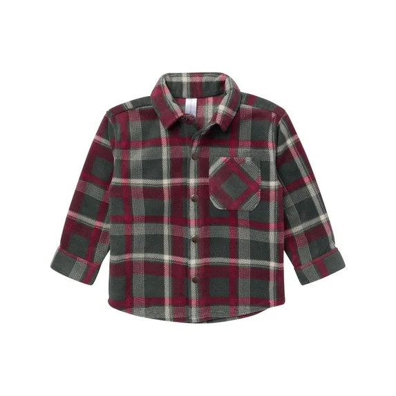 Modern Moments by Gerber Toddler Boy Microfleece Shacket, Sizes 12M-5T | Walmart (US)