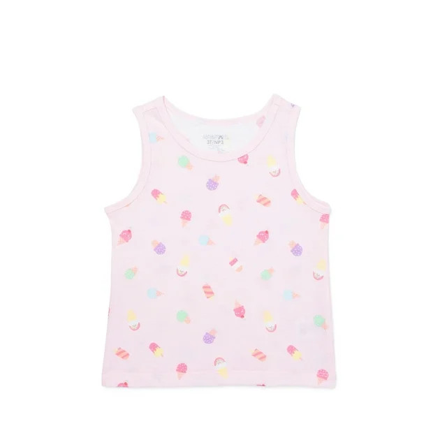 Garanimals Toddler Girl Printed Jersey Tank, Sizes 18M-5T | Walmart (US)