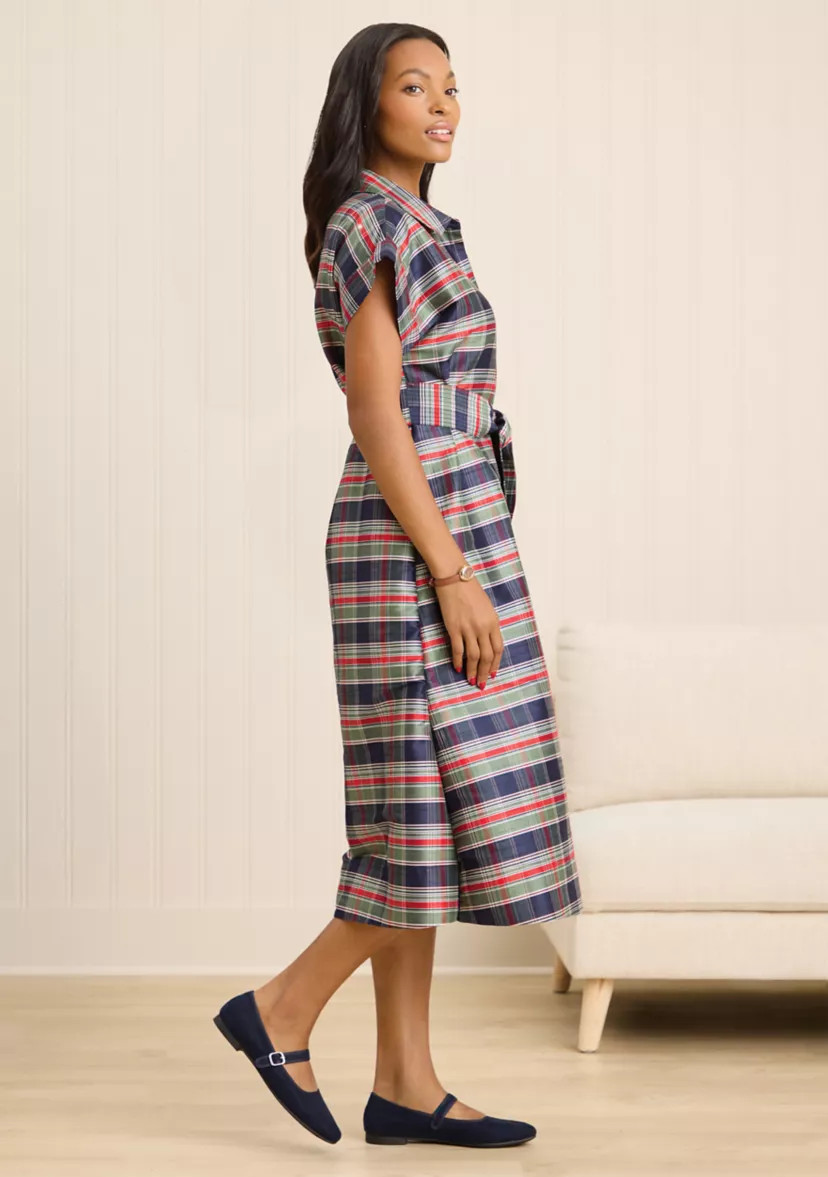 Sewing Down South x Crown & Ivy™ Sew Merry Midi Shirt Dress | Belk