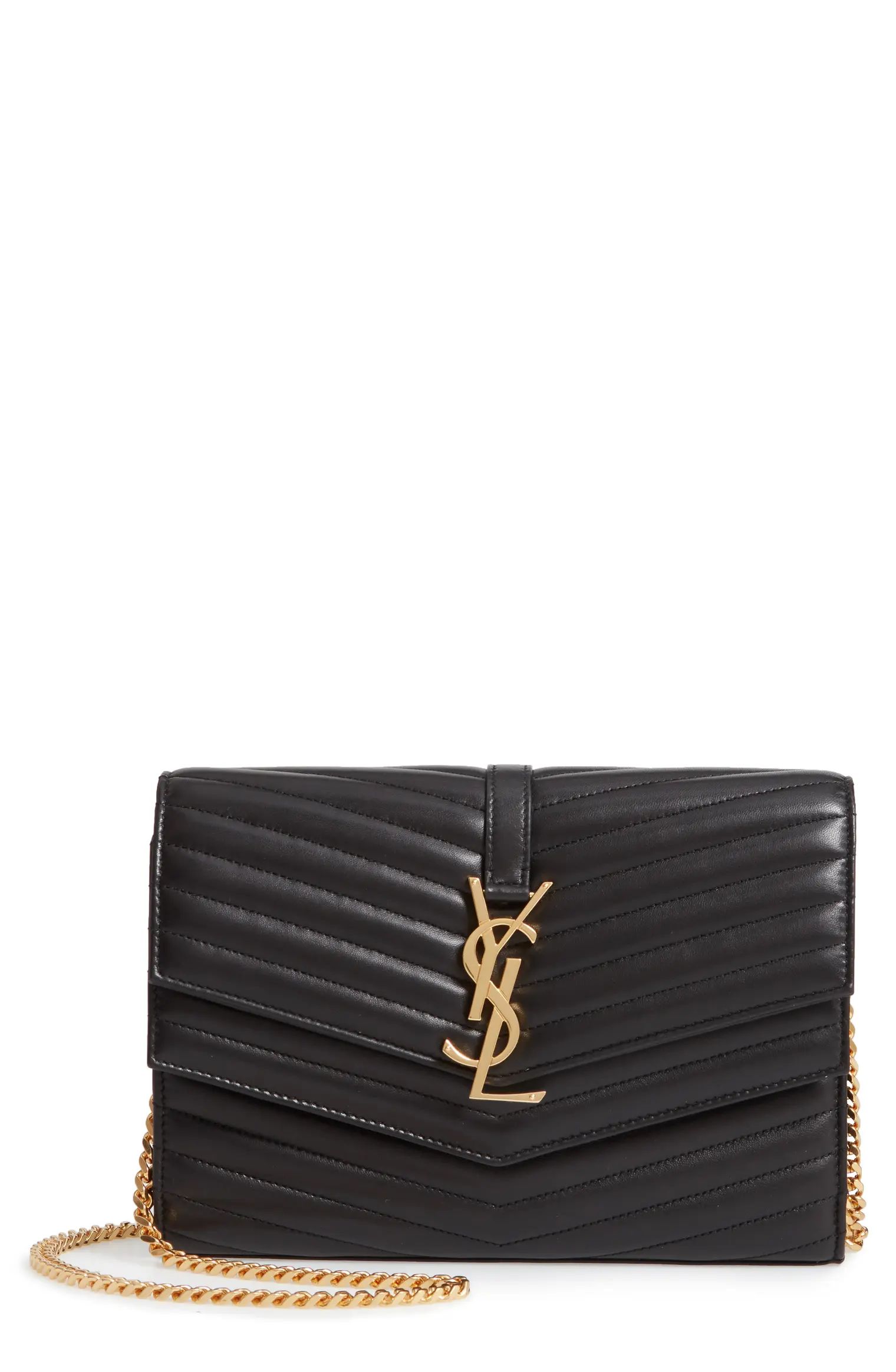 Saint Laurent Sulpice Leather Crossbody Wallet | Nordstrom | Nordstrom