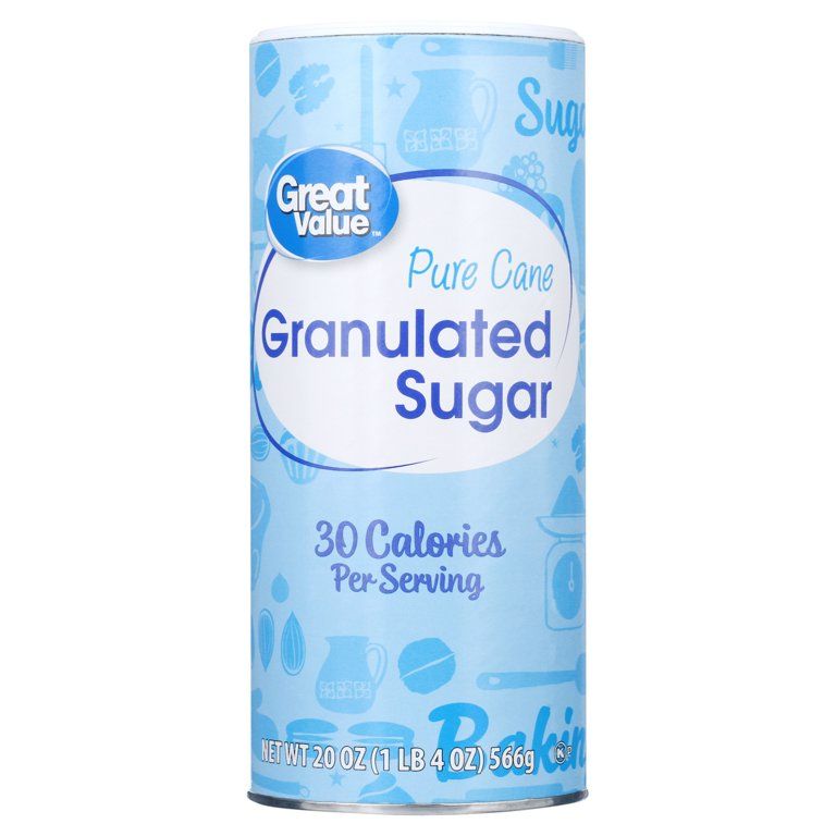 Great Value Pure Cane Granulated Sugar, 20 oz | Walmart (US)