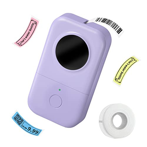 Phomemo Label Makers • D30 • Portable Label Printer • Sticker Printer • Ideal for School Supplies • Home & Office • Inkless Label Maker Machine with Tape • Multiple Font Styles & Templates • Purple | Amazon (US)
