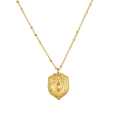 Taryn Truly Protect Your Peace Citrine Necklace | Satya Jewelry