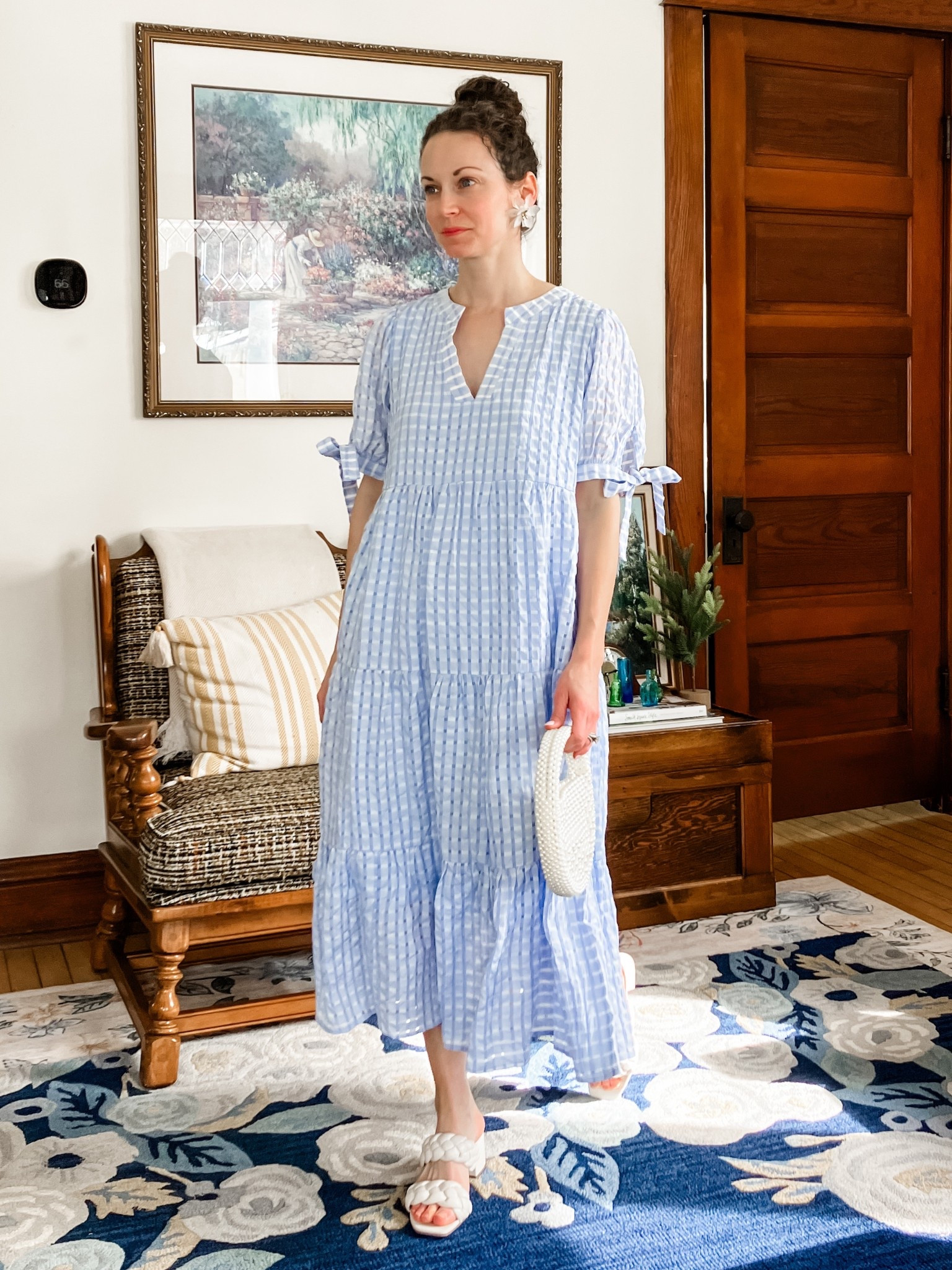 The cutest blue and white dress from Amazon!
Modest dress. Spring dress. Vacation dress  

#LTKOver40 #LTKSeasonal #LTKPetite