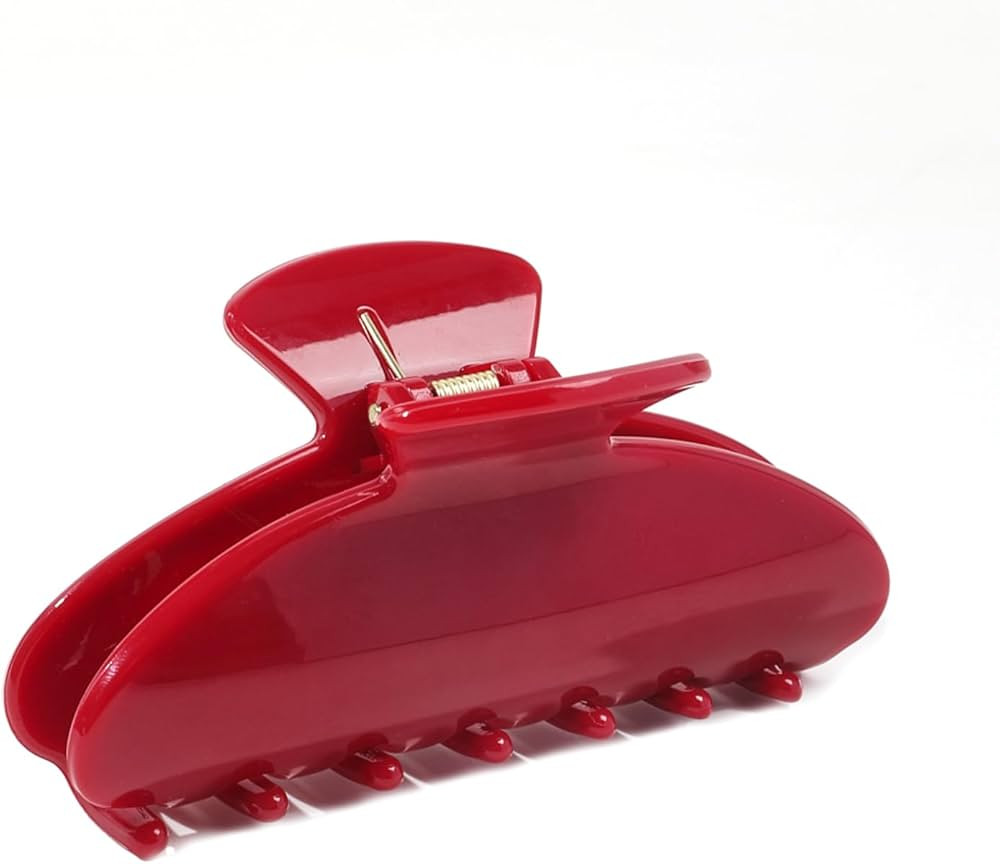 Cherry Red Hair Claw Clips for Women, Premium PC Material for Long-Term Use, 4.1 Inch Big Strong ... | Amazon (US)