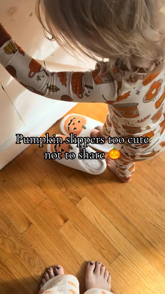 She's at the age where she wants to wear everything that's mine!
First she "borrowed" my pumpkin slippers... but in the sweetest twist, she ended up slipping them right back onto my feet. Cozy fall days feel even warmer with little moments like this.
#PumpkinSeason #CozyFallVibes #MomLifeMagic
#TikTokMadeMeBuylt #FallFavorites 

#LTKSeasonal #LTKFamily #LTKFallSale