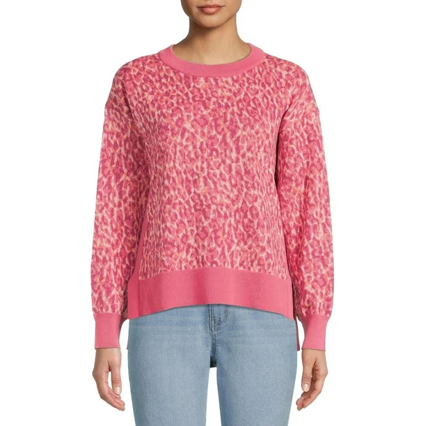 Time and Tru Women's Long Sleeve Fashion Sweater, Lightweight - Walmart.com | Walmart (US)