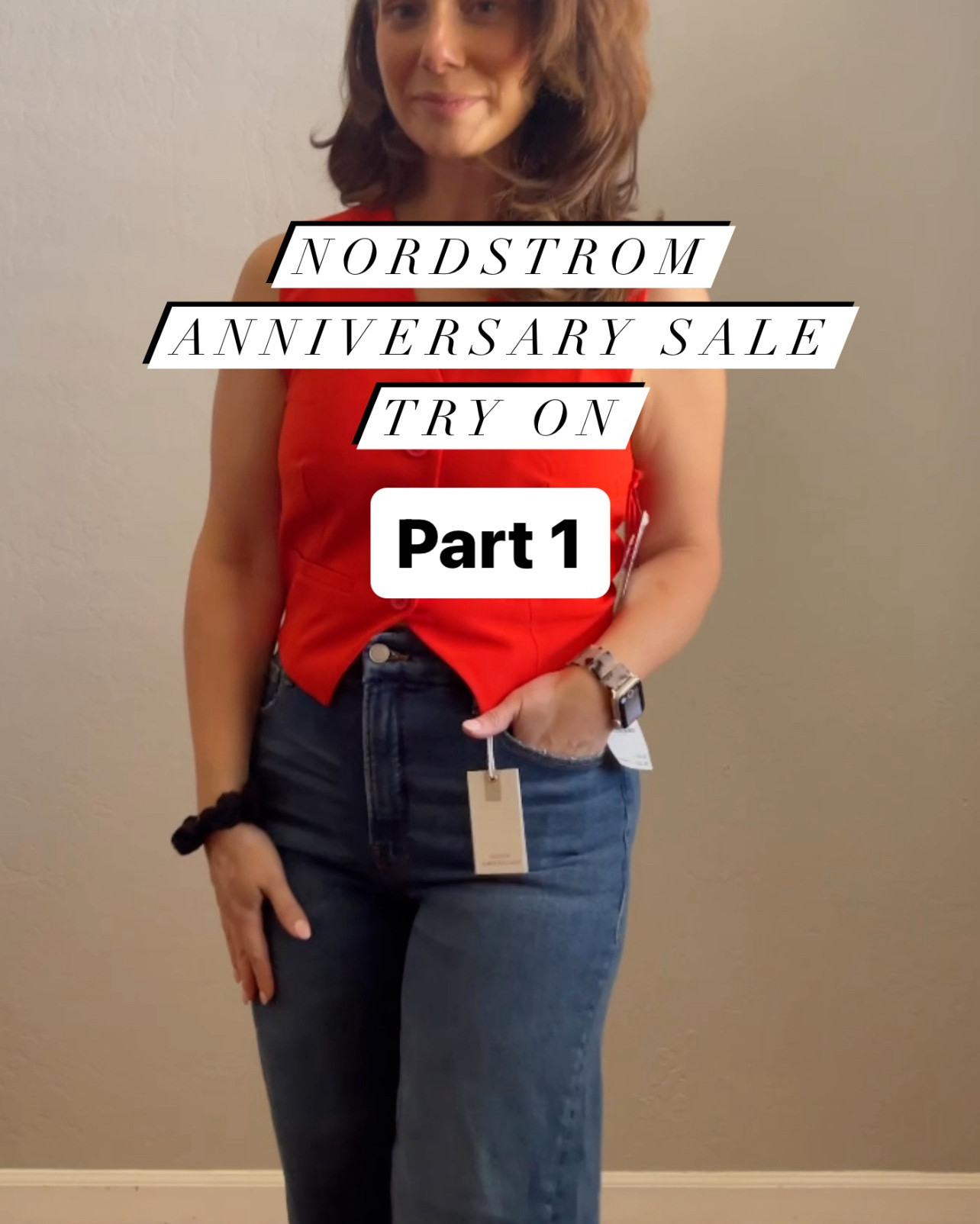 Nordstrom anniversary sale - wide leg jeans run tts wearing size 10 but need to size down, vest and kitten heels slingbacks


#LTKFindsUnder50 #LTKxNSale #LTKSaleAlert