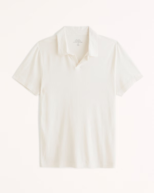 Summer Linen-Blend Polo | Abercrombie & Fitch (US)