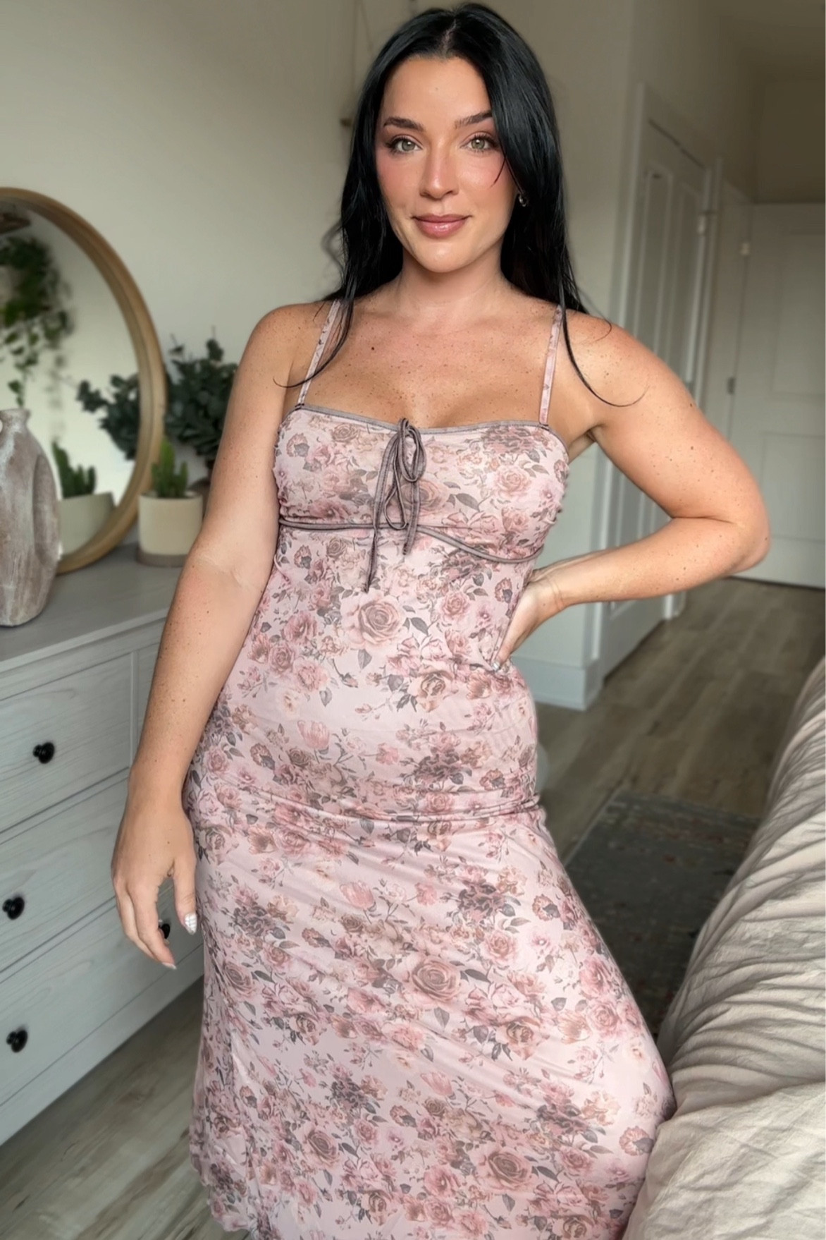 Pink floral lace cami dress from Amazon size medium 

#LTKStyleTip #LTKFindsUnder50 #LTKSeasonal