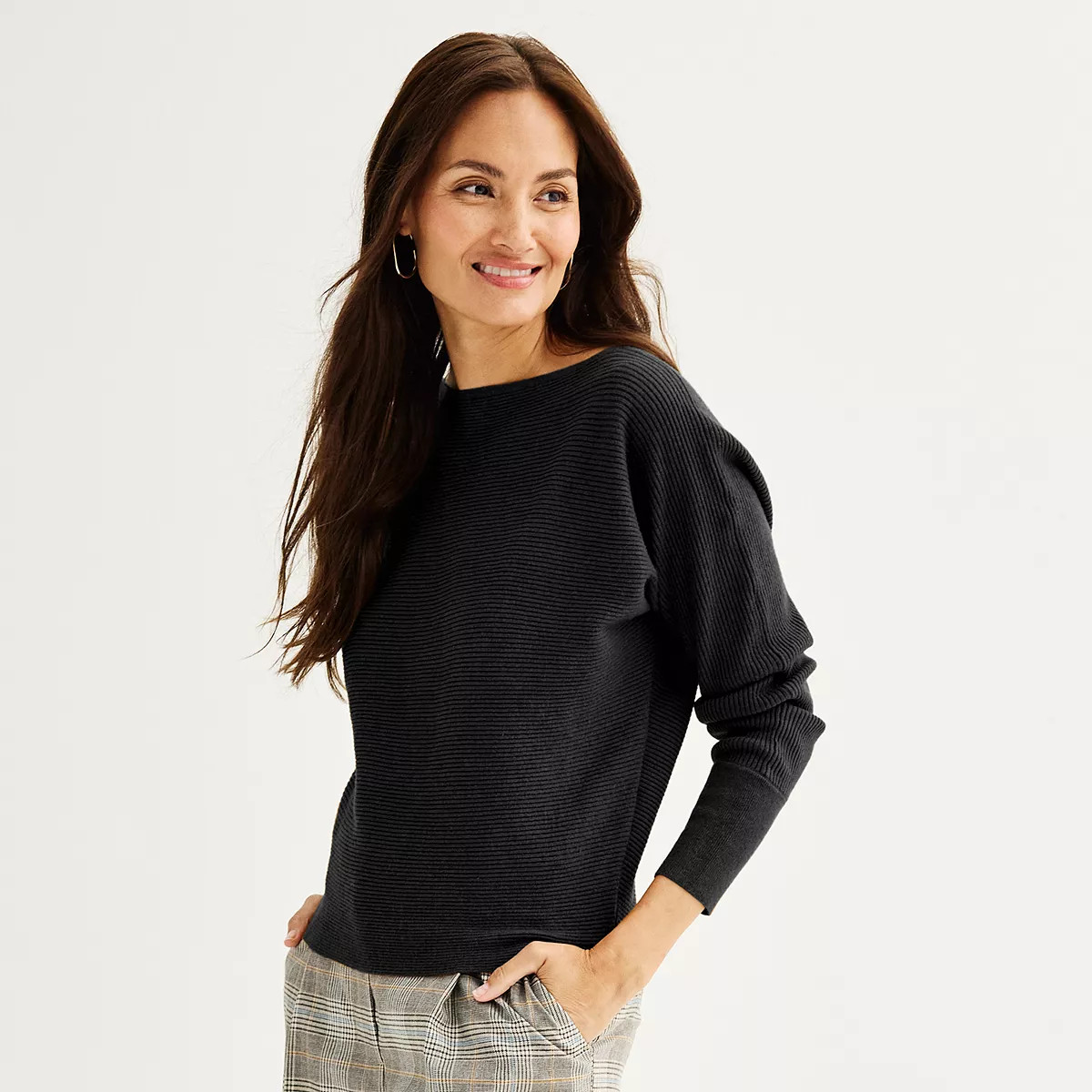 Women's Nine West Dolman Ribbed Sweater | Kohl's