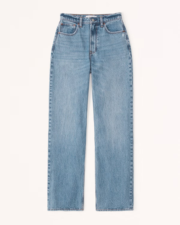 Women's High Rise Loose Jean | Women's | Abercrombie.com | Abercrombie & Fitch (US)