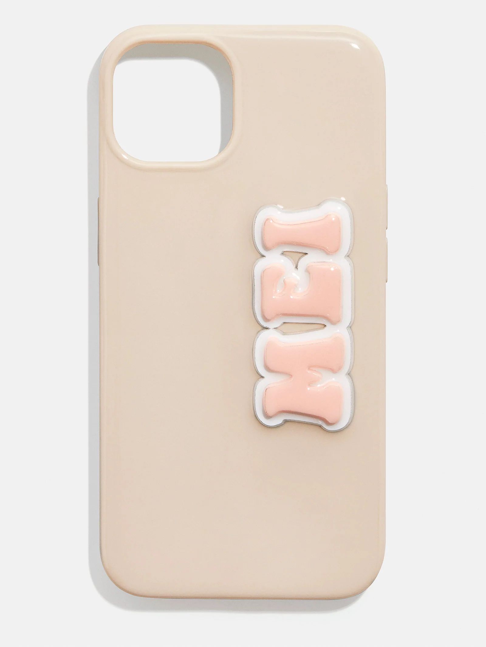 Retro Custom iPhone Case - Tan/Pink | BaubleBar (US)