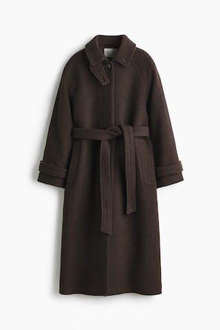 H & M - Oversized Wool-Blend Coat - Brown | H&M (US + CA)