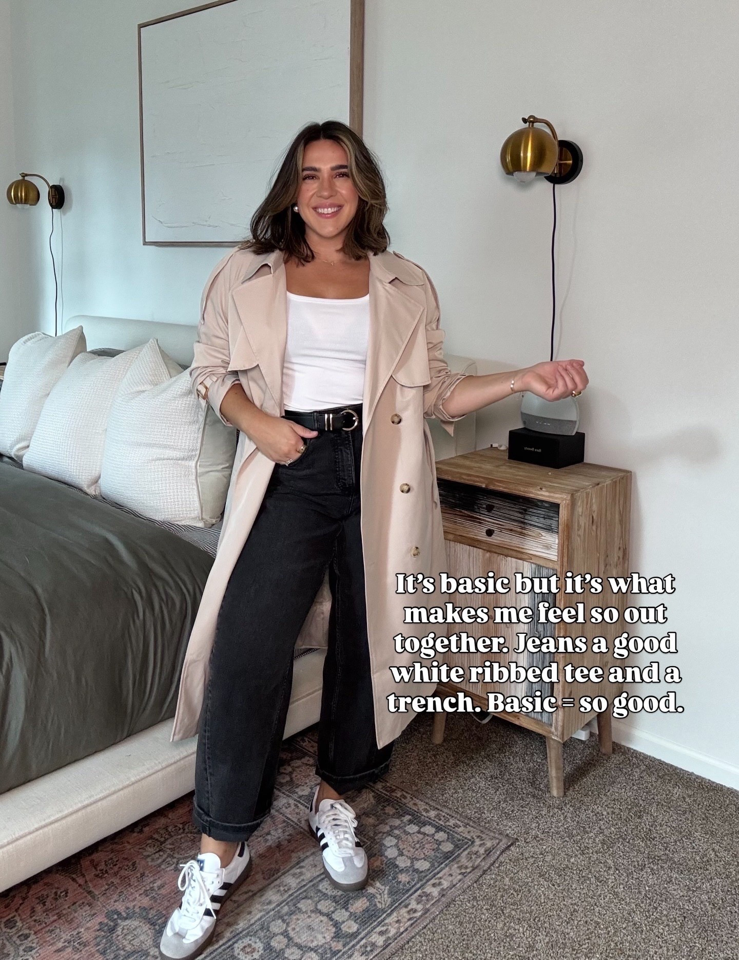 This trench has been a winner in my closet in 2025, so versatile and you can layer! Love love these barrel jeans too I wore them a ton. 

#LTKMidsize #LTKgrwm #LTKootd