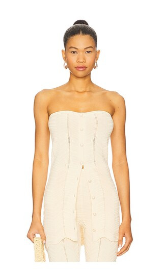 Tiffany Top in Cream | Revolve Clothing (Global)