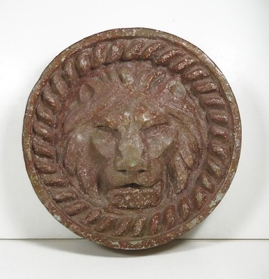 Vintage 1970's Rustic SAND-CAST LION HEAD Wall Sculpture 9" Diameter x 2" Thick | eBay US