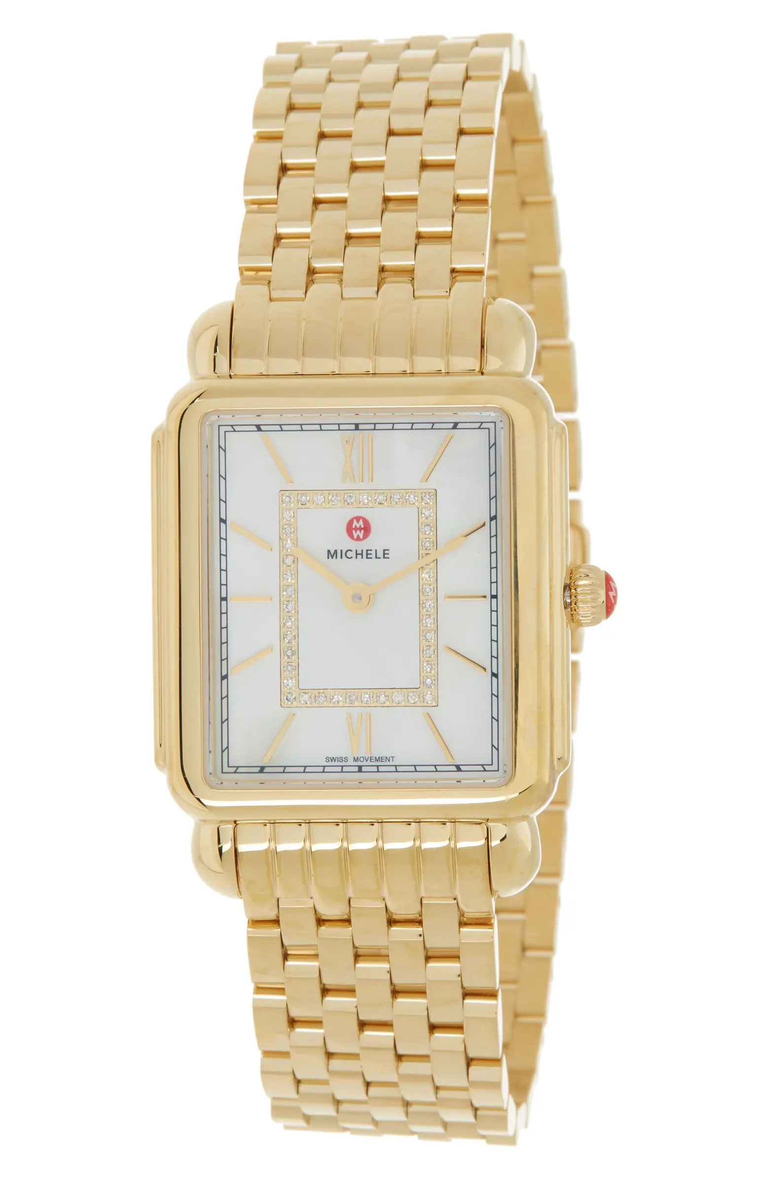 MICHELE Deco II Two Hand Diamond Bracelet Watch - 0.11ct. | Nordstromrack | Nordstrom Rack