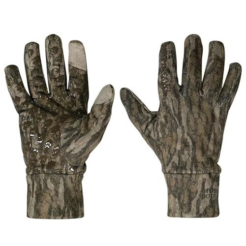 Mossy Oak Camo Hunting Gloves -Cold Weather Fleece Hunting Gloves for Men - Stretch Material with Textured Palm Grip | Amazon (US)