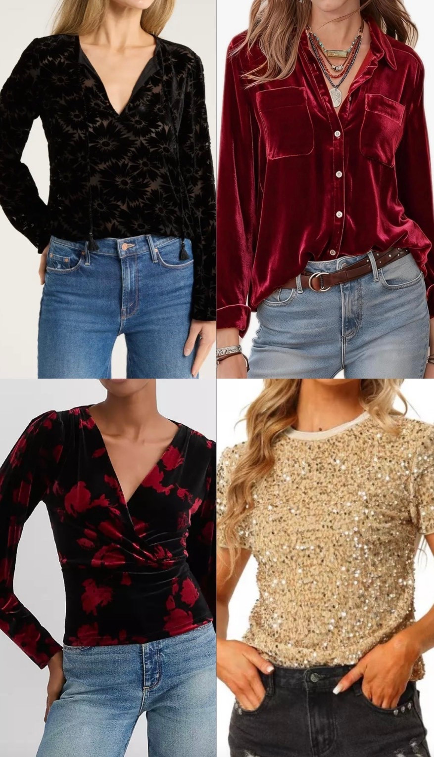 My holiday look. A velvet top with jeans. 

#LTKootd #LTKSeasonal #LTKHoliday