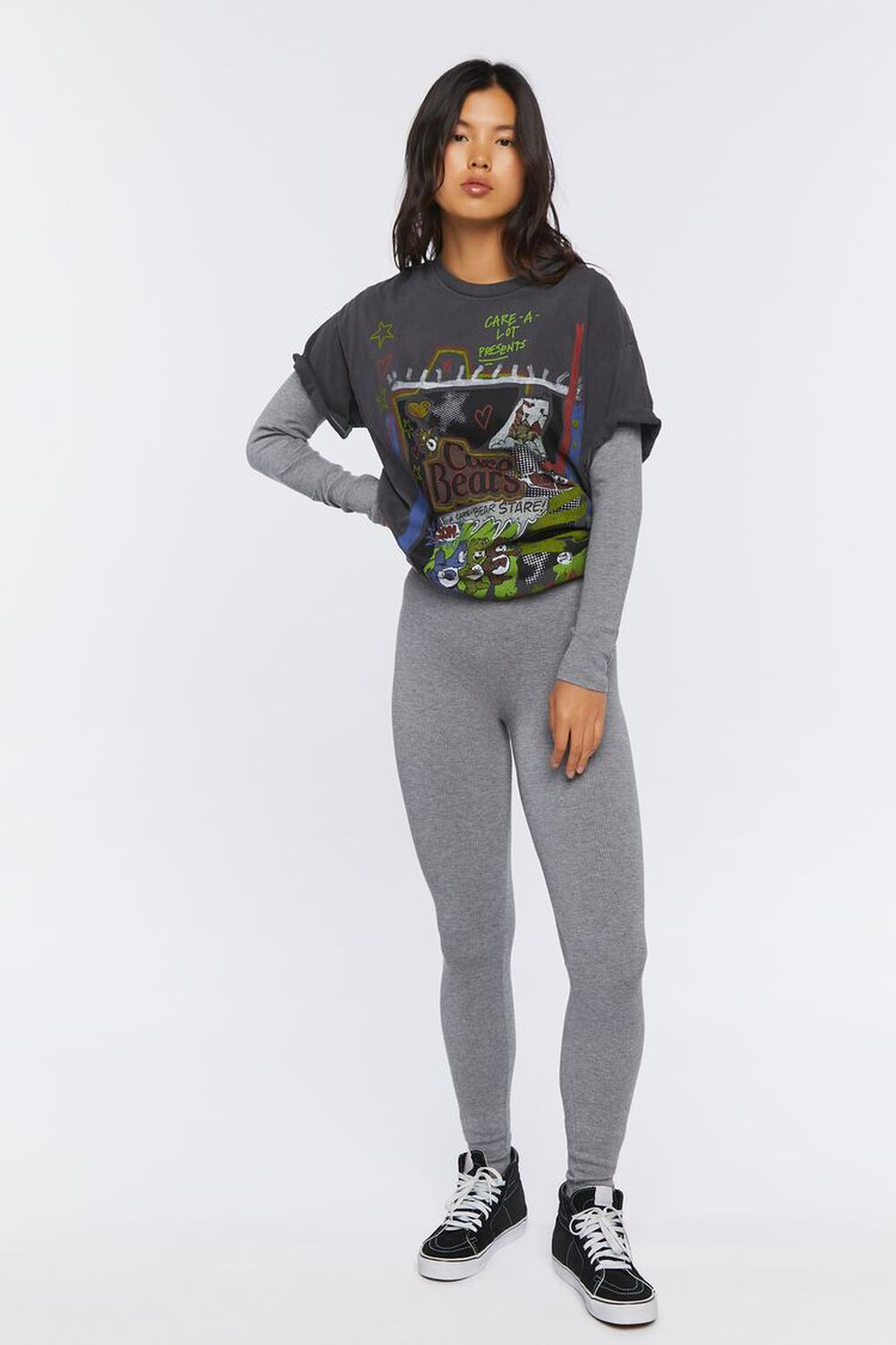 Seamless Ribbed High-Rise Leggings | Forever 21 (US)