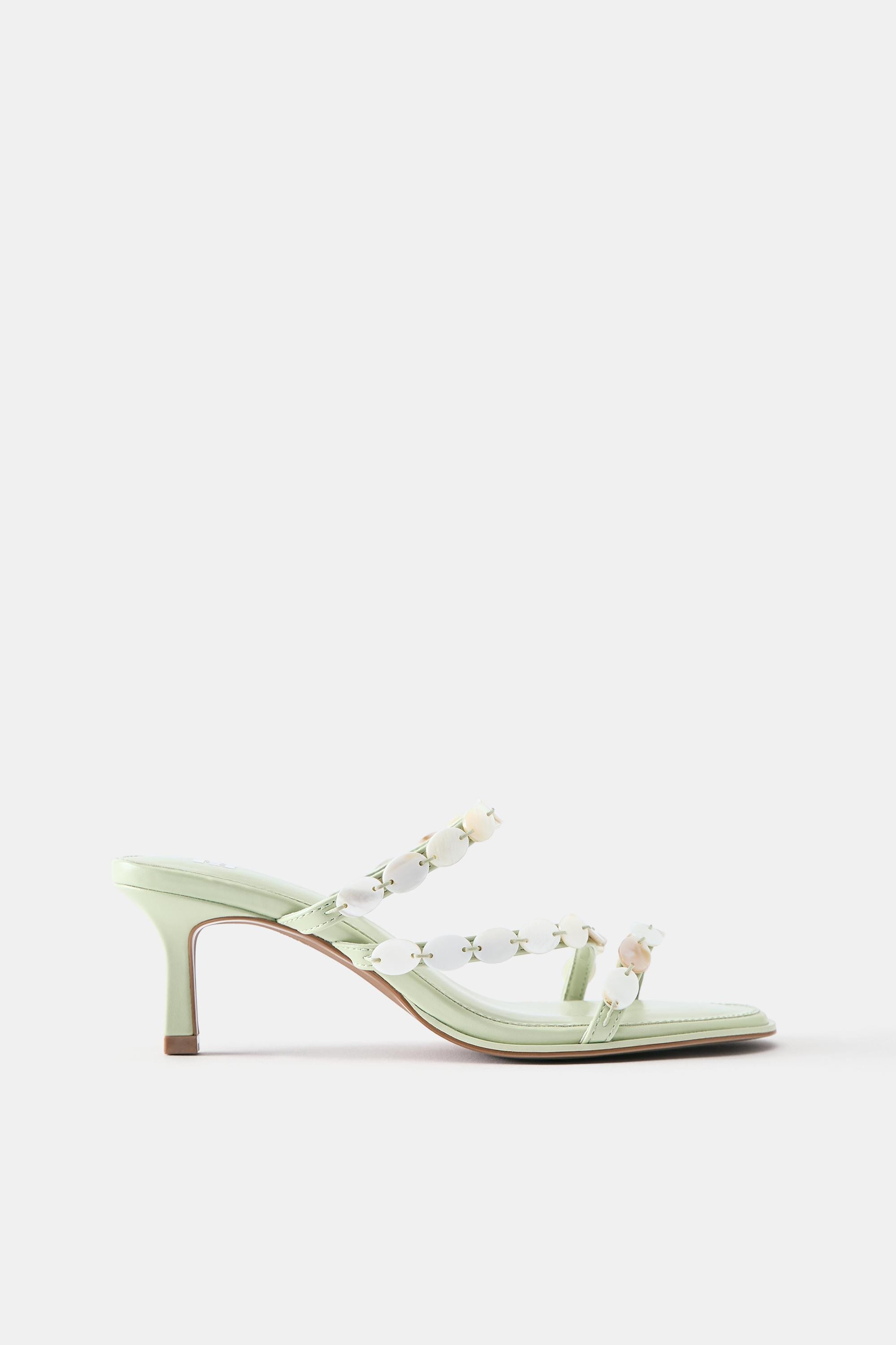 Beaded high-heel sandals | Pull&Bear United Kingdom | PULL and BEAR UK