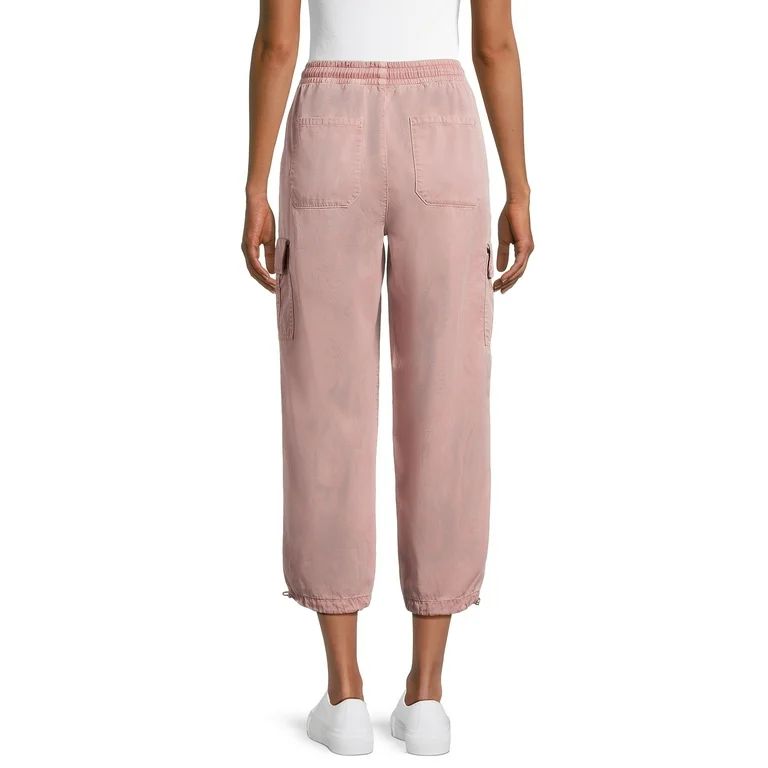 Time and Tru Women's Cargo Parachute Jogger Pants, 26" Inseam, Sizes XS-XXXL | Walmart (US)