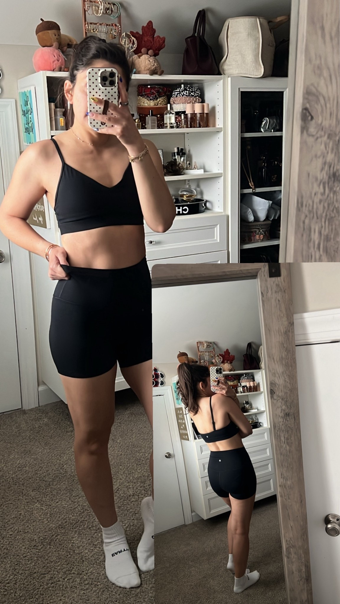 Lululemon without the price tag. Wearing a small in both  
