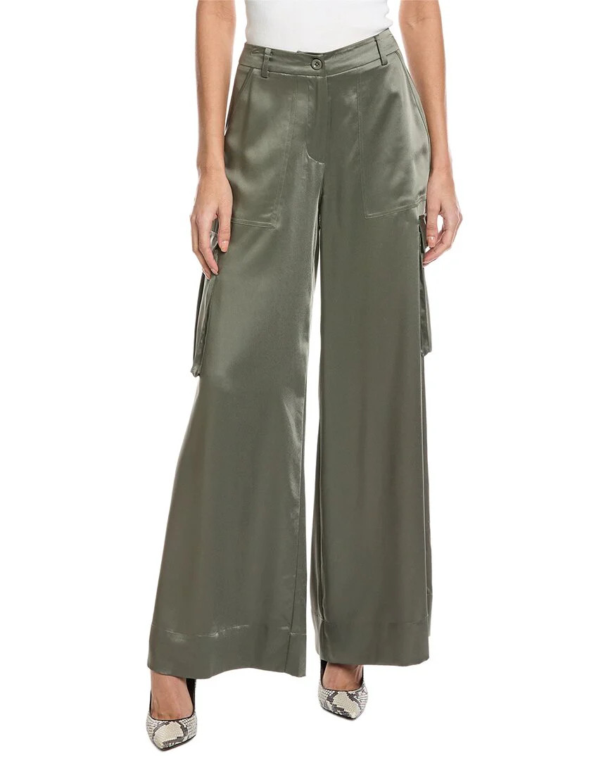 Toccin Maia Silky Satin Cargo Pant | Shop Simon