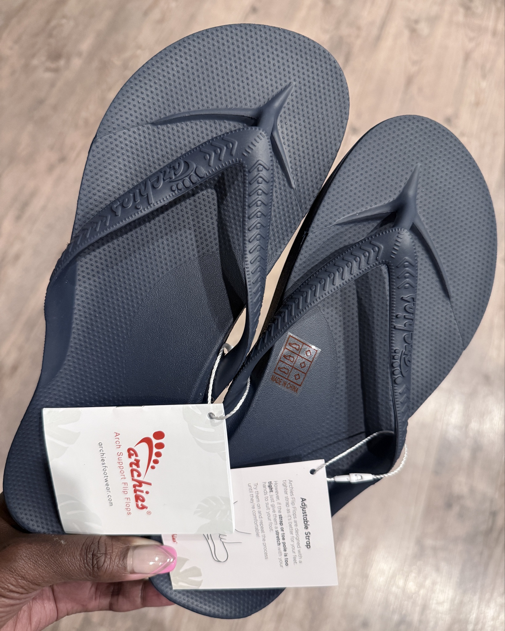 After almost 2 months of wearing Archie’s I can truthfully say they help with my arches and gives me support with my Plantar Fasciitis. They definitely mold to your feet. I use these as my house shoes and will be getting a pair to wear outside. If your arches fall a lot these will help. 

#archsupport #flipflops #plantarfasciitis 

#LTKSwim #LTKselfcare #LTKootd