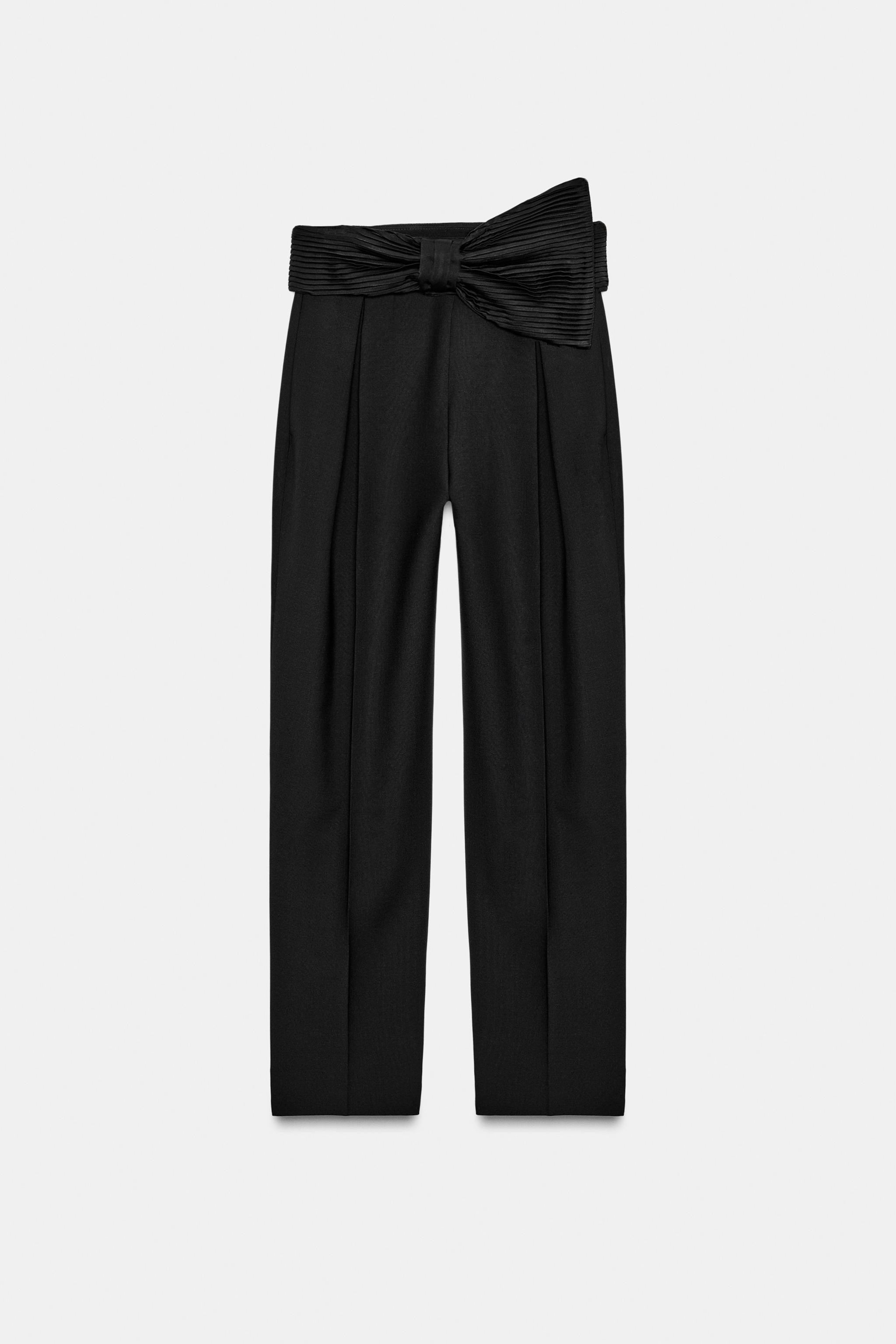 ZW COLLECTION LIMITED EDITION TIE WAISTBAND PANTS | Zara US