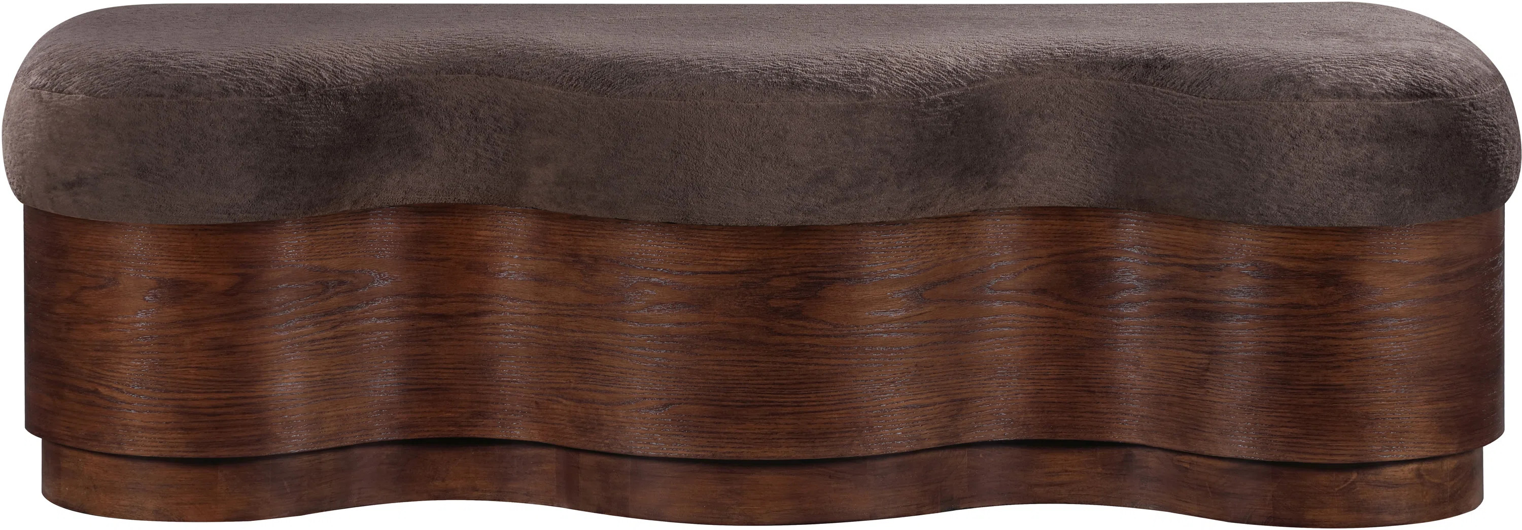 Orren Ellis Mariaclara Velour Fur Fabric Bench | Wayfair | Wayfair North America