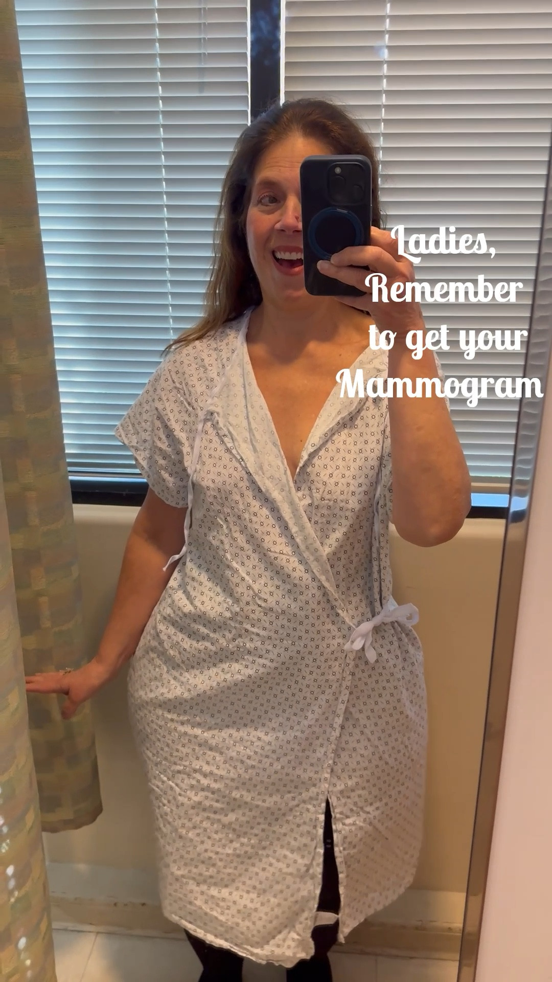 Have you had your Mammogram done this year? 

Just a reminder to be sure to keep up with your screenings.

You might even be surprised at how cute and stylish the gown can be😘

PS- if you have been on a GLP1, Have you noticed a change in your breast tissue? Did your mammogram feel different? LMK

#LTKselfcare #LTKOver40 #LTKMidsize