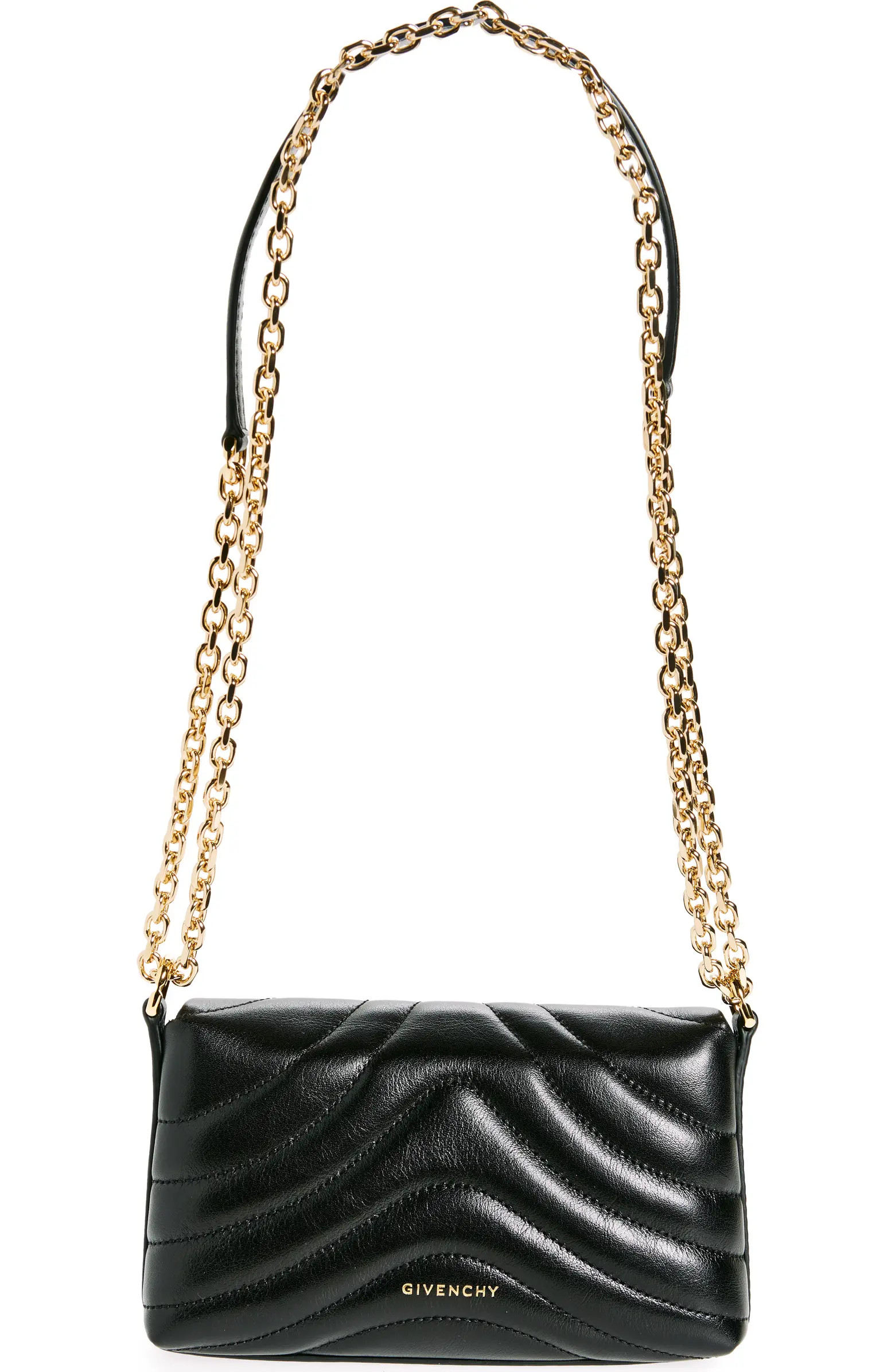 4G Liquid Logo Quilted Calfskin Wallet on a Chain | Nordstrom