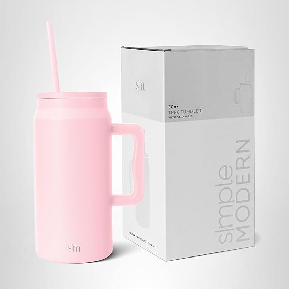Simple Modern 50 oz Mug Tumbler with Handle and Straw Lid | Reusable Insulated Stainless Steel La... | Amazon (US)