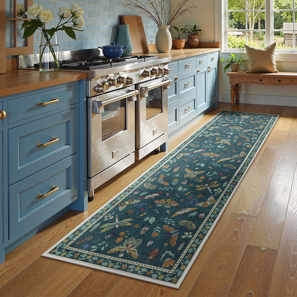 Lahome Insect Hallway Runner Rug, 2'5''x8' Ultra-Thin Washable Runners for Hallways Kitchen, Soft... | Amazon (US)