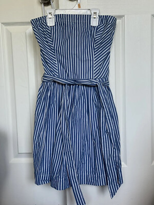 Blue and White Striped Abercrombie & Fitch dress medium, Preowned  | eBay | eBay US