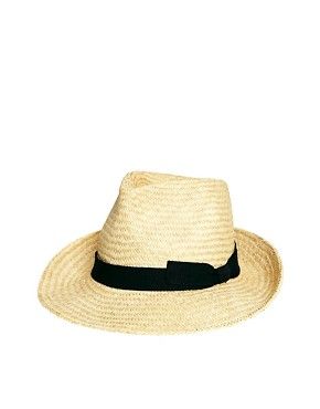 Catarzi Exclusive to ASOS Straw Hat with Black Ribbon | ASOS UK