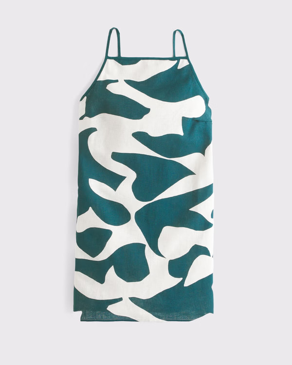 Women's Linen-Blend Apron Mini Dress | Women's Dresses & Jumpsuits | Abercrombie.com | Abercrombie & Fitch (US)