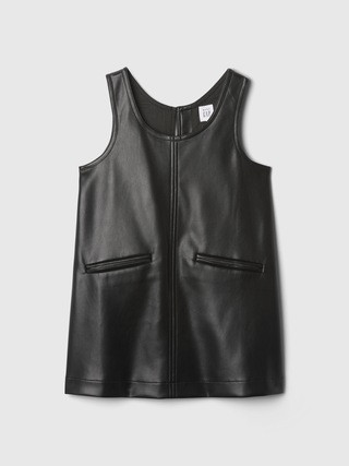 babyGap Vegan Leather Jumper Dress | Gap (US)
