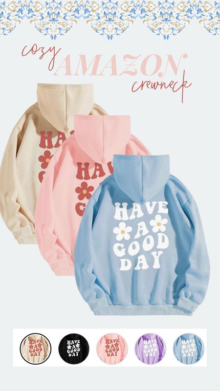 *hoodie not crewneck… lol😂
Super cute and looks like something the popular brand Yellow the Label would sell, for a fraction of the price. Comes in 5 colors and is only $35!