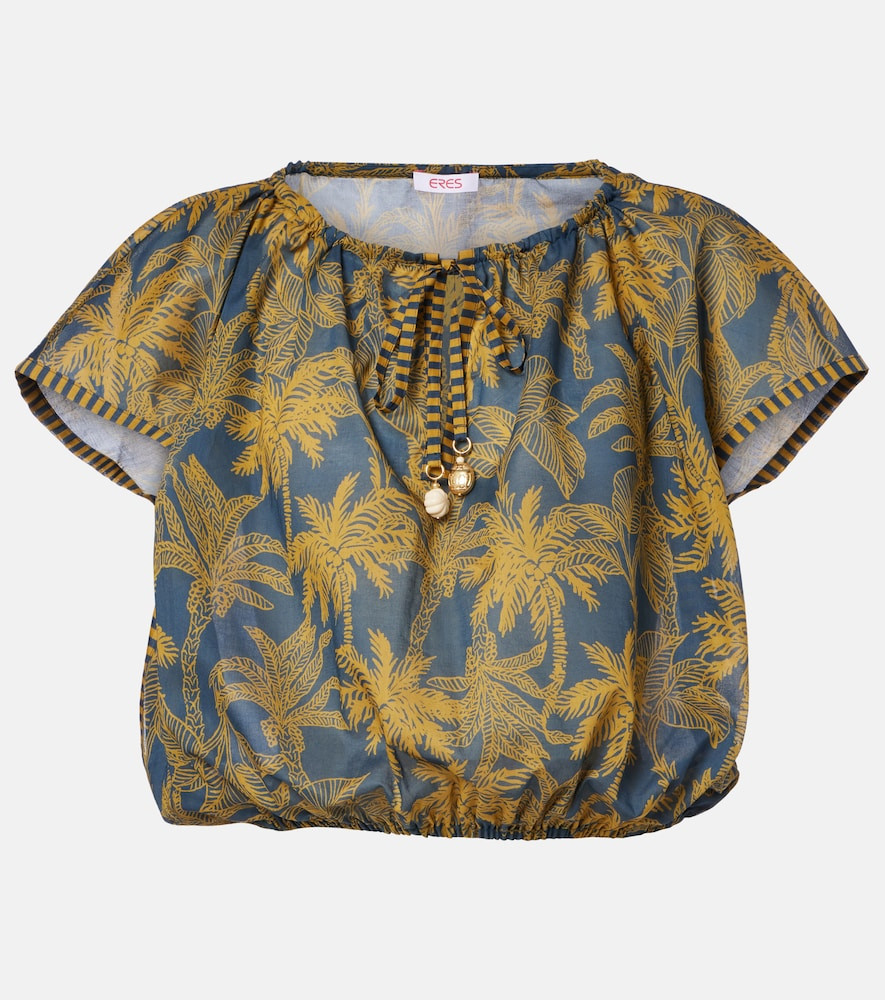 Eres Crocodile printed cotton voile top | Mytheresa (US/CA)