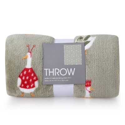 Silly Goose Outfits Throw Blanket Sage | Target