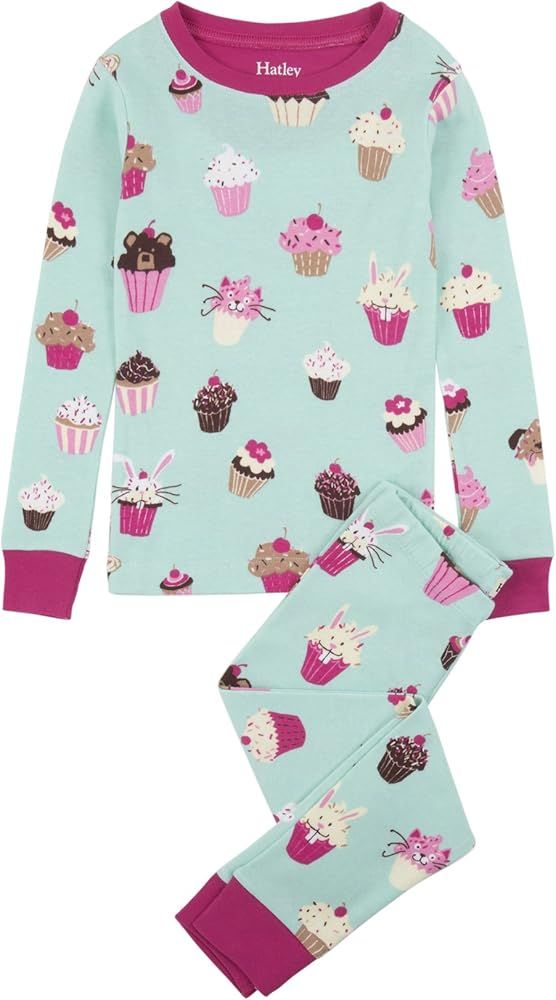 Hatley Girls Organic Cotton Long Sleeve Printed Pajamas | Amazon (US)